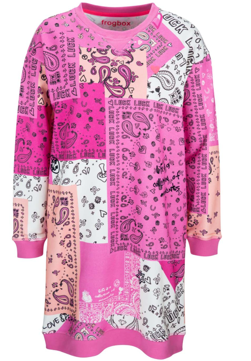 Sweatshirt Dress Print/Patch Design