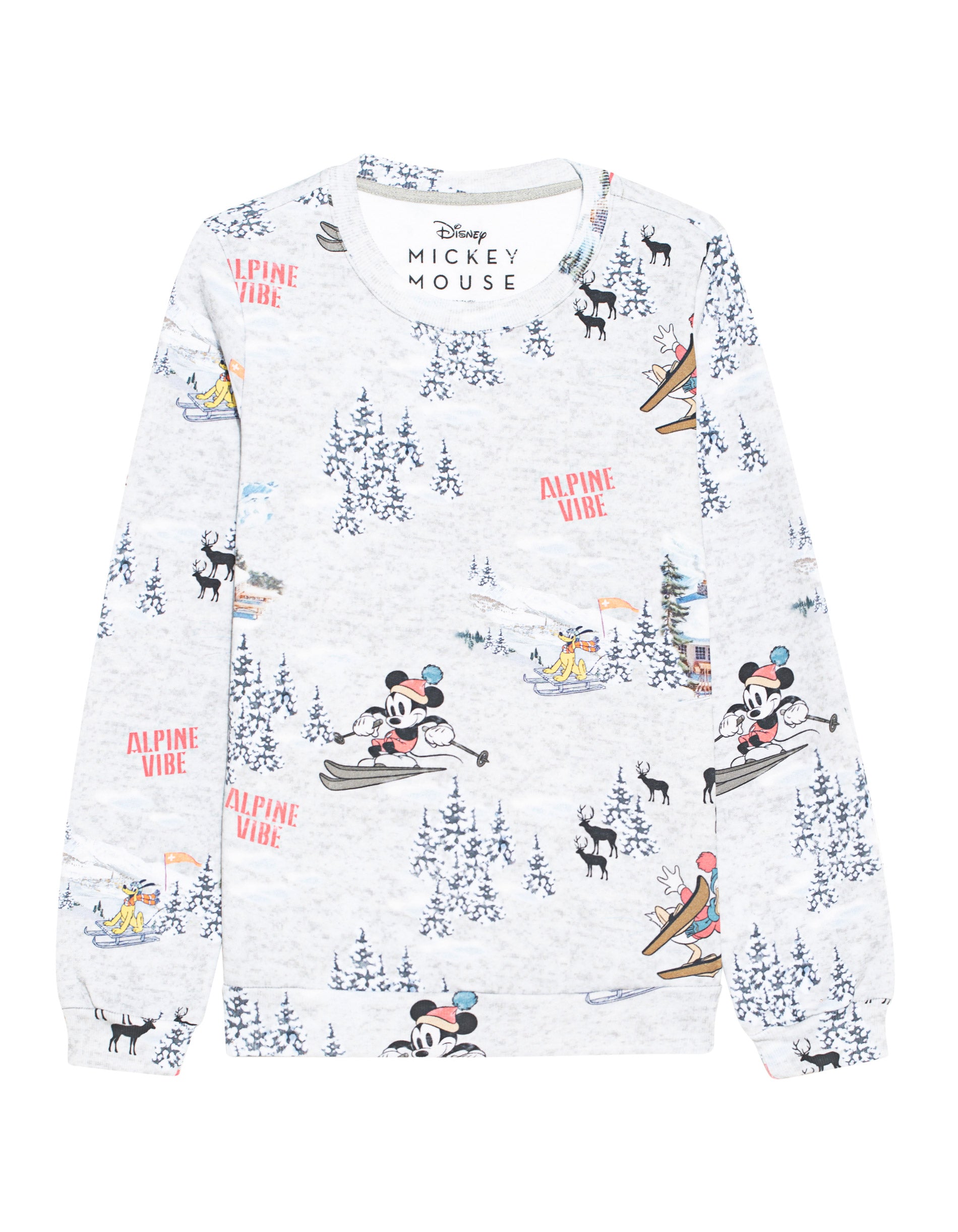 Sweat shirt W/Ski Print
