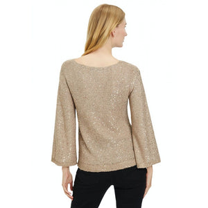 Light Sequin Knitted Sweater
