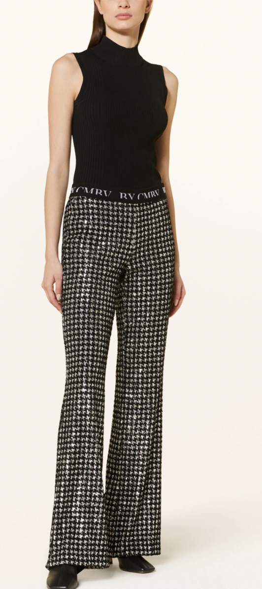 Francis, sequined checker trouser