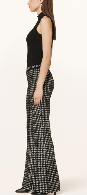 Francis, sequined checker trouser