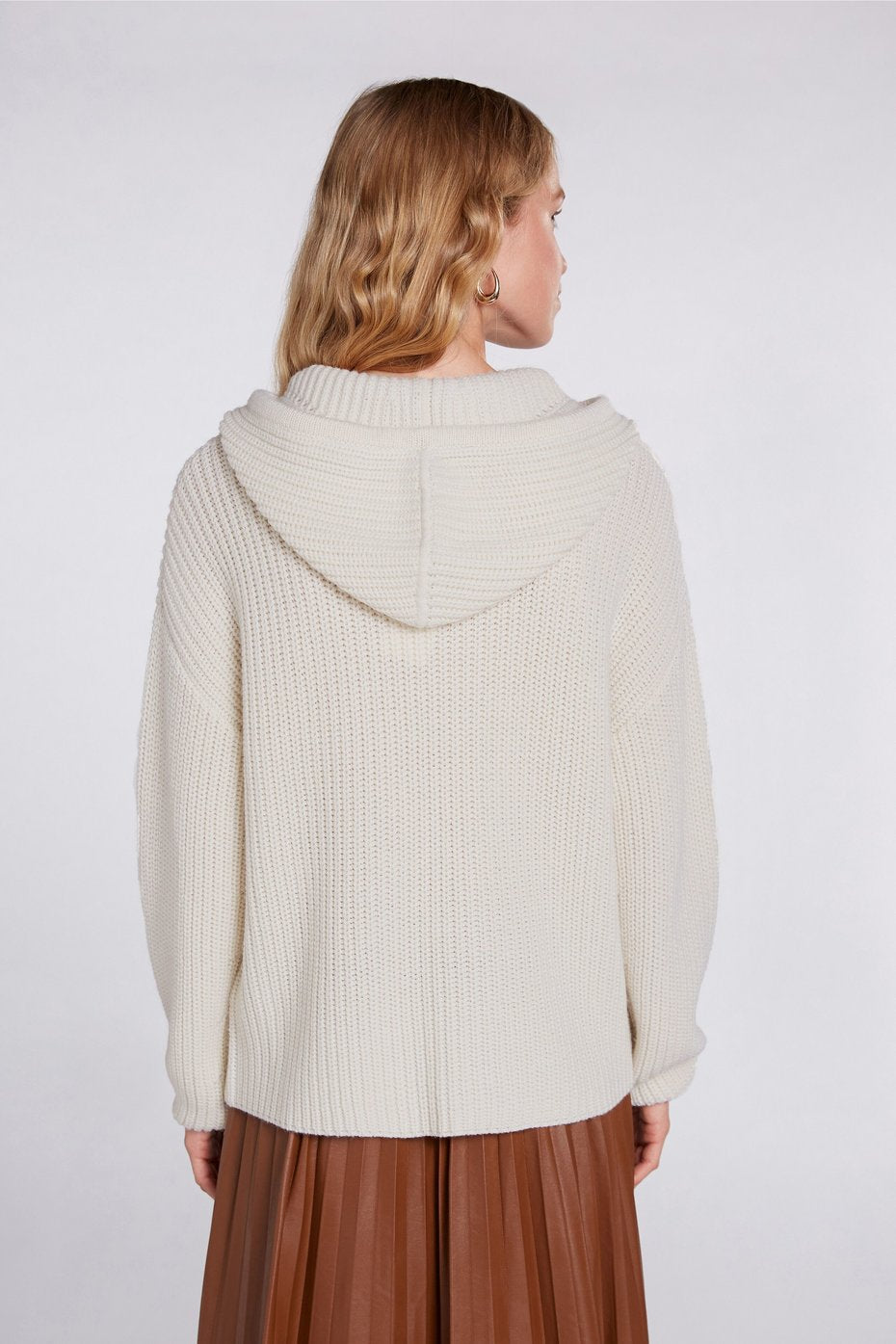 Sweater Hoody W/Laced Design Side