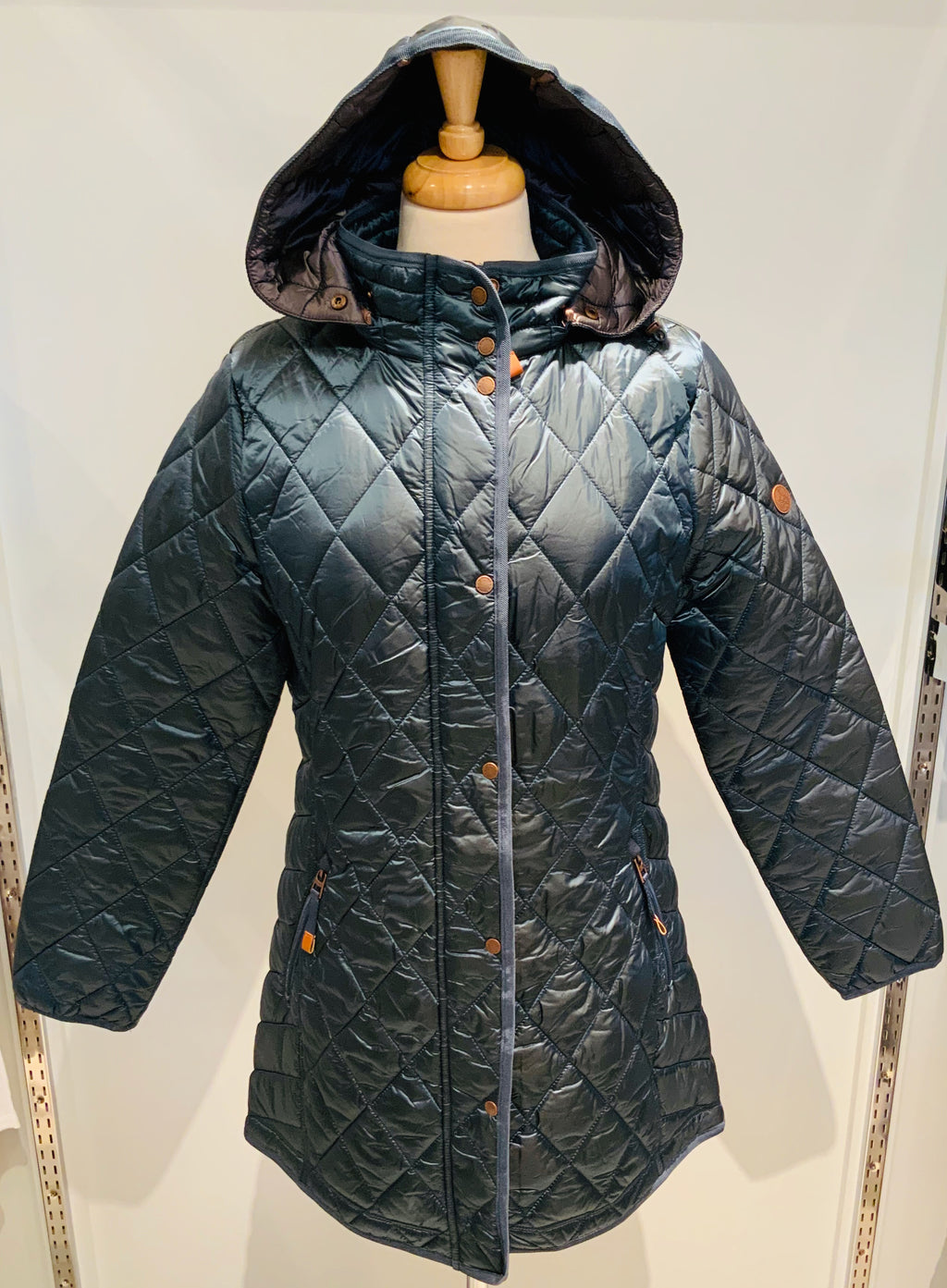 Quilted Coat W/Hood