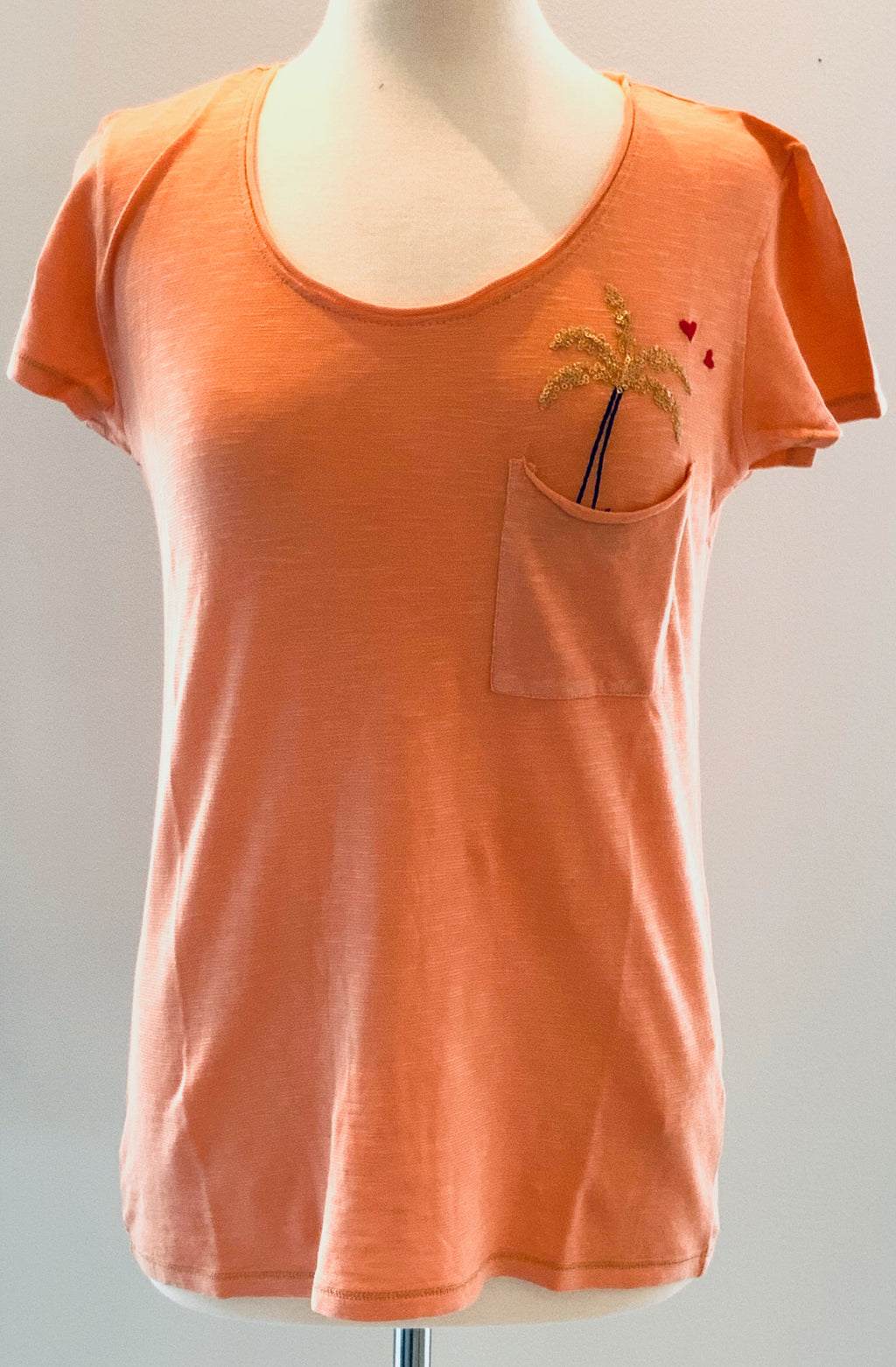 Tee Shirt W/Palm Tree Design