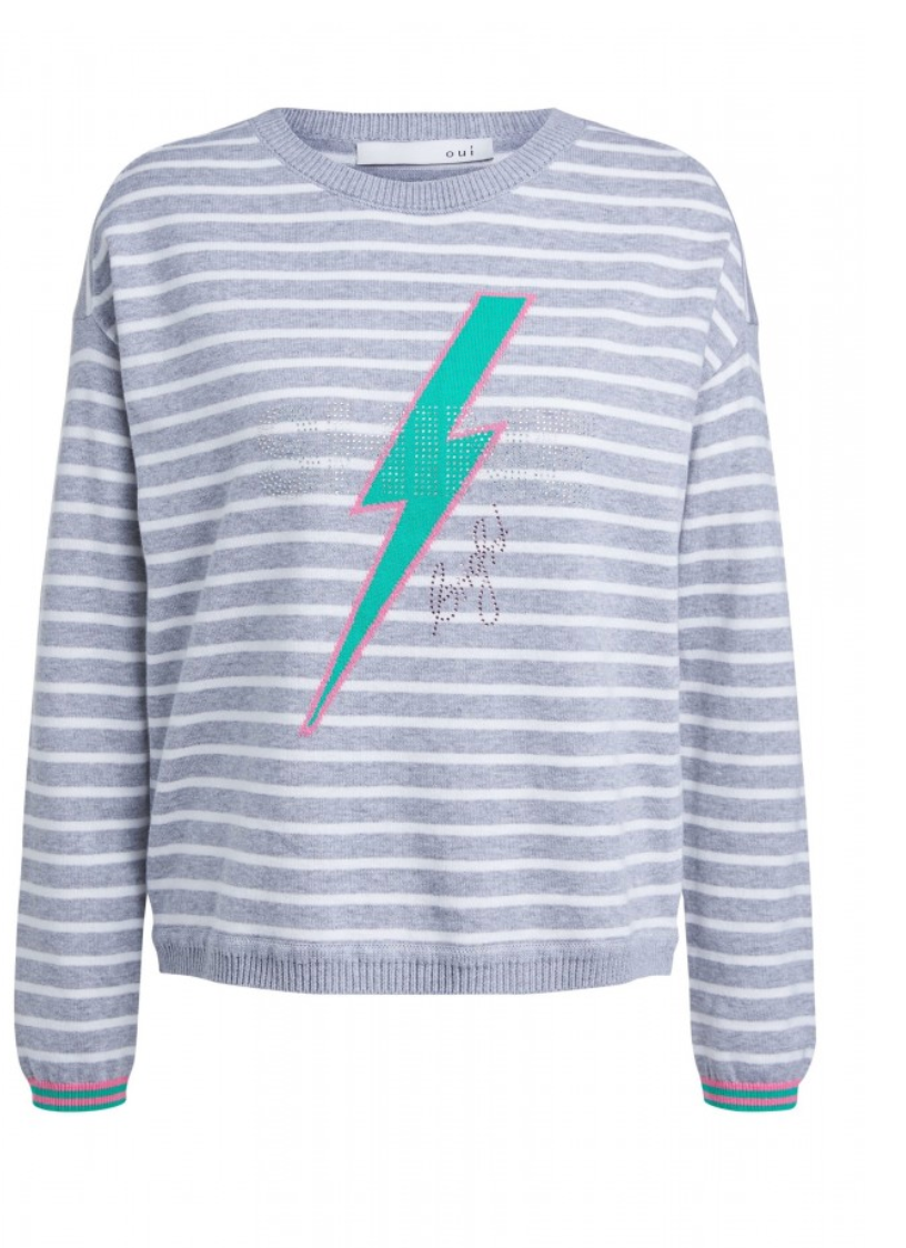 Flash Stripe Sweater - Sonia's Runway