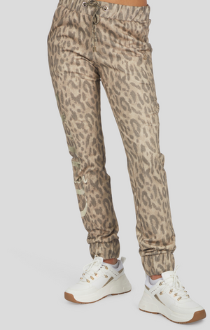 Leopard Print Sweat Pant