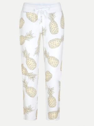 Pineapple Print Sweat Pants