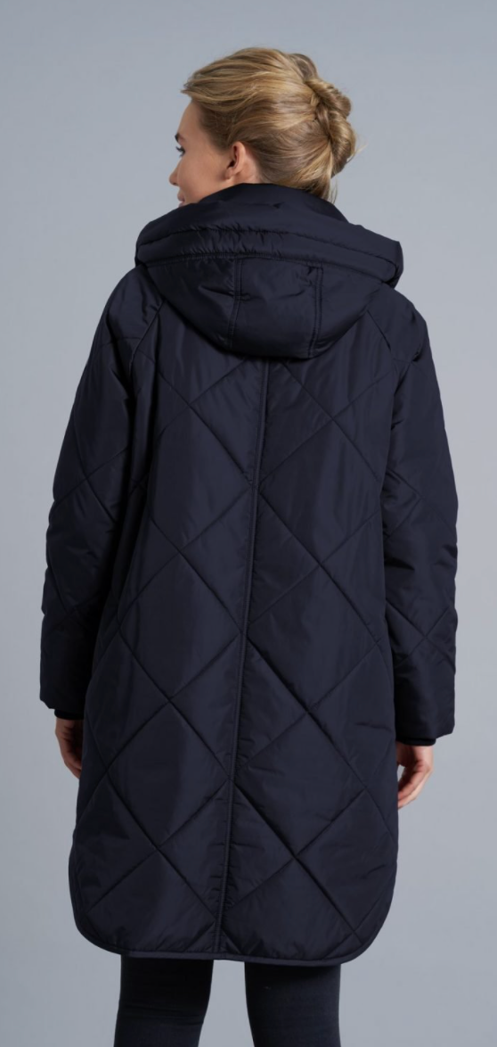 Quilted Coat Knee Length No Down
