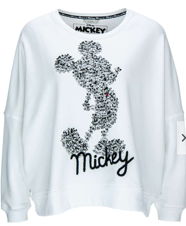 Oversized Sweatshirt Mickey Print
