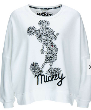Oversized Sweatshirt Mickey Print