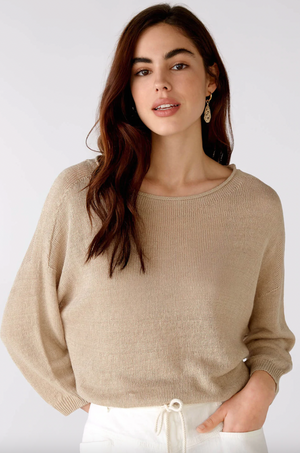 Linen Top Boatneck