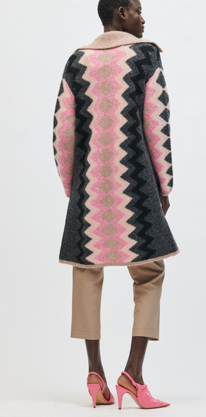 Missoni Print Sweater Coat