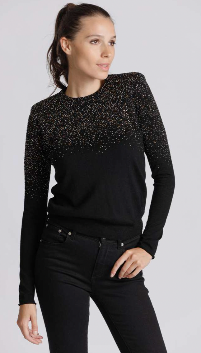 Crystal Studded Sweater