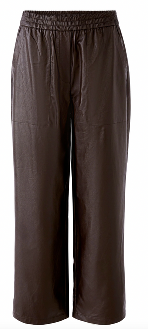 Faux Leather Pant, Pull On