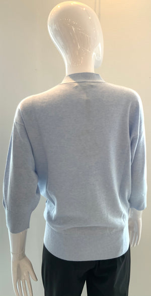 Faux Wrap Design Sweater