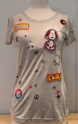 Snoopy Patches Tee - Sonia's Runway